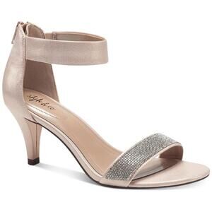 Phillys Womens Padded Insole Embellished Evening Heels